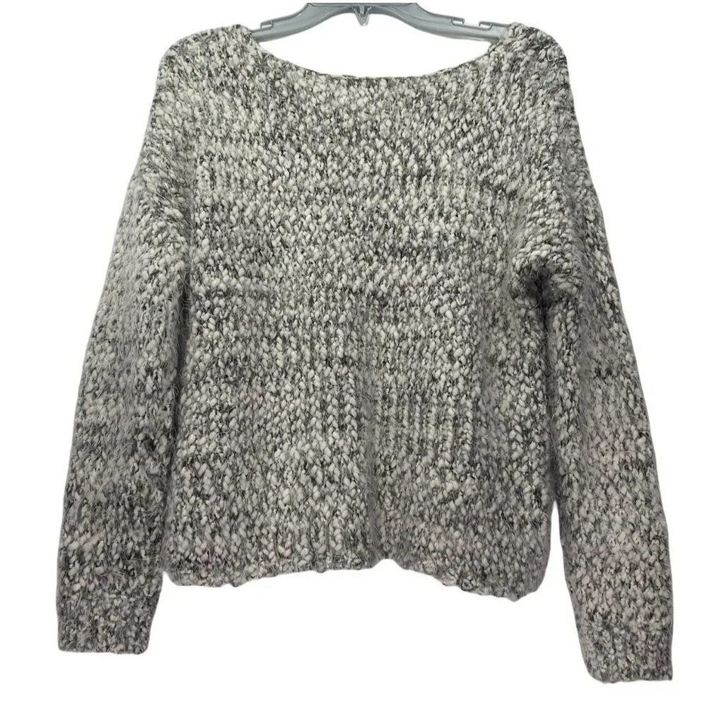 ASTR SWEATER  ROUND NECK CROP TOP WOMEN GRAY SIZE XS - Picture 4 of 13